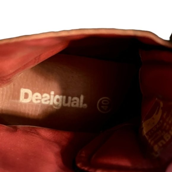 Desigual Rebeldia High Top Black Suede/Patent Sneakers - EU 40 US 9/9.5 - Picture 12 of 12